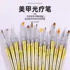 Set de Brochas para Manicura, Set Completo de Bolígrafos de Fototerapia, Bolígrafos de Línea Fina, Joyería Pintada, Herramientas Profesionales para Uñas Especiales para Manicura
