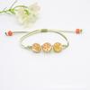 Nuevo pulsera de cuentas de vidrio con encaje de flor real, pulsera de gema del tiempo con flor seca estrellada, regalo para pareja, estudiante, mujer