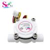 Sensor de Flujo de Agua Hall Interfaz G1/4 para Dispensador de Agua y Purificador de Agua, Medidor de Flujo de Agua Rosca Externa de 2 Puntos para Uso en Máquina RO