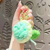 Llavero de flor de mano tejida a crochet de lana original, simulación de rosa roja, girasol lindo, colgante para mochila de estudiante, regalo