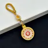 Chaveiro de Luxo Leve Dourado Antigo Estilo Chinês Novo Estilo Retrô Pingente Versátil Temperamento Pingente Fashion Atacado Girassol
