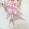 Decoração de Carro de Casamento Grande Flor Puxa-Puxa Bicolor Flor Esférica 3D Flor Preguiçosa Puxa-Puxa Flor de Presente Embalagem de Flor Flor Puxa-Puxa de Plástico