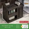 Mesa de Chá Pequena Móvel para Casa Mesa de Chá Madeira Maciça Carrinho de Chá Chaleira de Água Armário de Chá Integrado com Rodas Mesa Lateral de Chá Bandeja de Chá Kung Fu