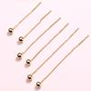 Brincos de contas de prata S925 Brincos femininos Feijões fofos Orelhas de bola pequenas Brincos leves de luxo da moda de alta qualidade para todos os gostos