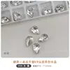 Joyería de uñas blancas de alta calidad con diamantes puntiagudos planos para K9 Crystal Flash Love Pigeon Egg, caramelo de roca en ángulo recto, diamante transparente