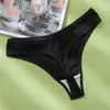 Tanga deportiva explosivamente cómoda con rosca simple transpirable para mujer cintura baja algodón suave pantalones T comercio exterior al por mayor