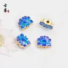 Cuentas Espaciadoras Tradicionales de Esmalte Quemado Cloisonné Flor de Loto Cuentas de Esmalte Joyería DIY Pulsera Collar Accesorio