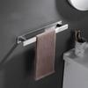 Baño Acero inoxidable 304 Toallero de una sola barra Colgante sólido Herraje grueso Colgante de almacenamiento Toallero de baño