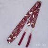 Hanfu Hair Band Acessórios de cabelo antigos Pacote de fita de cabelo Borla Corda de cabelo bronzeado Fita de algodão Headband Traje antigo Headwear Cinto