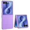 Funda Adecuada para Teléfono Móvil Samsung Zflip8, Textura Piel Mate Pulverizada con Aceite Ultra Delgada Anticaída Zflip7 Color Sólido Plegable Funda Protectora