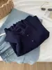 Suave y delicado cárdigan de terciopelo Andy de punto fino de canalé para mujer 2026 Otoño/Invierno abrigo suéter con cuello de tijera