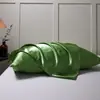 Envío directo transfronterizo Temu Etiquetado al por mayor en stock Satén de seda simulada Funda de almohada Núcleo de almohada sedoso refrescante Funda de almohada Ropa de cama