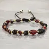 2026 Nuevo Pulsera Cruzada Casual de Piedra y Cristal Multicolor, Accesorio Unisex Versátil, Suministro al por Mayor