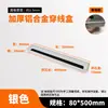 Caja de Rosca Amortiguadora de Aleación de Aluminio Cubierta de Agujero para Cables de Escritorio Computadora Escritorio Cuadrada