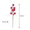 Accesorios de rama de flor y fruta artificial de Navidad, decoraciones navideñas, bayas rojas, acebo, accesorios de fruta de la fortuna, fabricante de origen transfronterizo