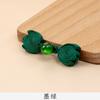 Botón de placa de cheongsam de clase A de Hengmeihe, botón de capullo de flor de cuentas de jade de estilo nacional, botón chino hecho a mano, accesorios superiores de traje Tang