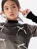 Camiseta Elegante para Niña 2026 Otoño Nuevo Estilo Coreano Top Amigable con la Piel para Niños, Camiseta Base de Terciopelo para Otoño y Primavera para Niños Mayores
