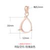 Pingente Gota de Água Porta Vazio Prata de Lei 925 Colar Pingente Fivela Acessórios de Joalheria DIY Design de Nicho Jade Cera de Abelha Porta Prata