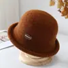 Chapéu Pequeno de Malha Elegante Estilo Hepburn Francês para Mulheres, Estilo Socialite, Chapéu de Pescador Retrô Emagrecedor, Tendência