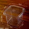 Caja para Pastel Mousse de Tiramisú Caja Transparente Desechable para Empaque de Postre para Hornear Caja para Empaque de Pastel de Mil Capas Venta al por Mayor