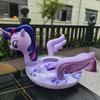 Aro de Natação Infantil Tendência Ins Cavalo Arco-Íris Espessado Assento de Bebê para Meninos e Meninas de 3-6 Anos Aro Inflável de Desenho Animado