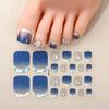Zhengxiang Verano Concha 3D Diamante Pegatina para Uñas del Pie Color Diamante Estéreo Linda Chica Blanca Impermeable Pegatina para Uñas del Dedo del Pie