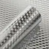 Adesivo de Parede de Folha de Alumínio Espessada à Prova de Óleo Autoadesivo à Prova de Fogo Resistente a Altas Temperaturas Cobertura de Papel de Parede à Prova d'Água e de Umidade para Armário Bancada Mesa Cobrir Imperfeições