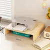 Suporte para impressora, copiadora de mesa ajustável em altura, caixa de suporte elevada para armazenamento e organização de documentos de escritório, papel A4