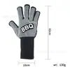 Guantes Retardantes de Llama, Resistentes al Fuego, Resistentes a Altas Temperaturas hasta 800 Grados, Para Barbacoa BBQ, Horno de Microondas, Horneado, Guantes de Silicona Aislantes del Calor Anti-Escaldaduras