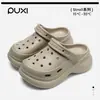 Zuecos Puxi Dieyuan de suela gruesa, nuevo modelo de verano, populares en línea, antideslizantes, versátiles para uso en exteriores, zuecos huecos para mujer, en stock