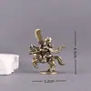 Latão Puro Versão Q Guan Gong Personagem de Desenho Animado Guan Gong Er Ye Retro Decorativo Desktop Animal de Estimação de Chá Artesanato Ornamento