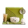 Conjunto de Caixa de Presente Fofa de Matcha Conjunto de Chá de Cerâmica Ferramentas Batedor de Chá Fabricante Atacadista Transfronteiriço Fornecimento TK Shopee Dropshipping