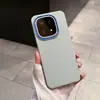 Adequado para Capa de Celular Iqoo15, Nova Capa Protetora Criativa Color Block com Anel de Lente, Cobertura Total Magnética com Sensação de Pele Anti-Queda