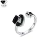 Anillo Original Nuevo con Huella de Pata de Animal para Mujer, Diseño de Nicho con Acabado de Alta Gama, Anillo Ajustable, Joyería de Mano Estilo Ins Transfronteriza