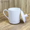 Exportação Direta da Fábrica Atacado Tampa de Copo Caneca de Cerâmica Caneca Simples Presente Presente Caneca Branca