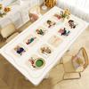 Toalha de Mesa Desenho Dopamina Tapete de Mesa de Jantar Impermeável e à Prova de Óleo Sem Lavar Mesa de Centro Anti-Escaldante Pvc Couro Macio Tapete Protetor de Mesa