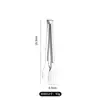 Pinza para Alimentos de Tres Líneas de Acero Inoxidable 304 Pinza para Alimentos Engrosada Pinza para Barbacoa Pinza para Pan Pinza para Bistec Pinza para Alimentos