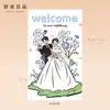 Tarjetas de agradecimiento de boda, tarjetas de felicitación de bendición para la pareja de bodas, tarjetas decorativas para caja de regalo de compromiso, disponibles en varios tamaños
