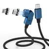 Cabo de Dados e Carregamento Magnético Rotativo 180° Pd100W Transfronteiriço Adequado para Laptops e Celulares Apple Huawei