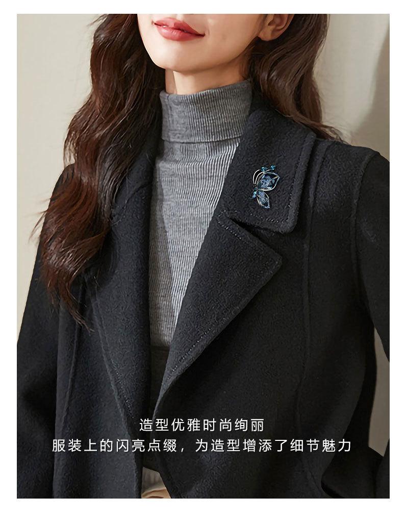 轻奢风高级感水晶蝴蝶胸针三八节礼物春夏精致胸花新款