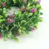 Corona de Flores Artificiales Transfronteriza de Amazon, Decoración Estilo Americano, Corona de Hierba con Colgante de Fruta en Forma de Corazón, Corona de Puerta de Amazon Corona de Hierba