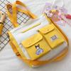 Bolso de hombro coolomi japonés bonito, tutorial de dibujos animados para estudiantes de secundaria y preparatoria, bolso de mensajero portátil de gran capacidad.