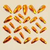 Dourado Profundo em Formato de Diamante Galvanizado Moda Europeia e Americana Unhas Amendoada com Ponta Redonda, Manicure Simples e Estilosa, Removível e Usável