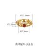 Anillo de plata de ley 925 bañado en oro para correr accesorios cuentas DIY pulsera cierre accesorios de oro antiguo cuentas de anillo para correr cuentas sueltas