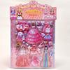 Pegatinas de doble capa para disfraz de princesa de dibujos animados para niñas, pegatinas para ropa infantil, pegatinas tridimensionales de burbujas de esponja, pegatinas de juguete