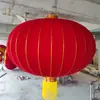 Linternas de Terciopelo al por Mayor para Festival de Primavera y Decoración de Año Nuevo, Linternas de Terciopelo con Caracteres Festivos y Propicios, Linternas Rojas de Terciopelo Impermeables