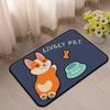 Tapete de Chão para Casa Tapete Fofo Porta do Quarto Cozinha Banheiro Absorvente de Água Antiderrapante Tapete para Pés de Banheiro Tapete de Desenho Animado para Casa