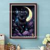 Pintura de diamantes DIY con mosaico de Amazon, gato de color, pintura de ladrillo de diamantes completa, punto de cruz, pintura decorativa, fabricantes transfronterizos, lote