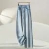 Pantalones de Mezclilla Anchos Sueltos de Moda para Mujer 2026 Verano Nuevo Estilo Temperamento Versátil Reductores de Edad Adelgazantes Favorecedores Pantalones Casuales Modernos