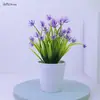 Atacado vaso pequeno cônico pêssego laranja plástico planta aquática arranjo de flores flor artificial flor de seda flor borboleta conjunto de Camélia
